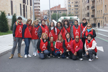 Uno de los grupos de voluntarios de la jornada, sin ellos no hubiera sido posible la celebración de esta jornada.